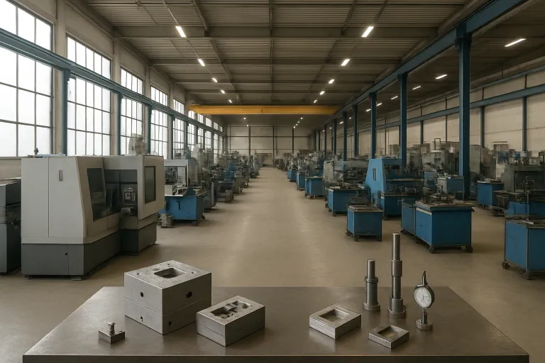 Interior of a modern manufacturing facility